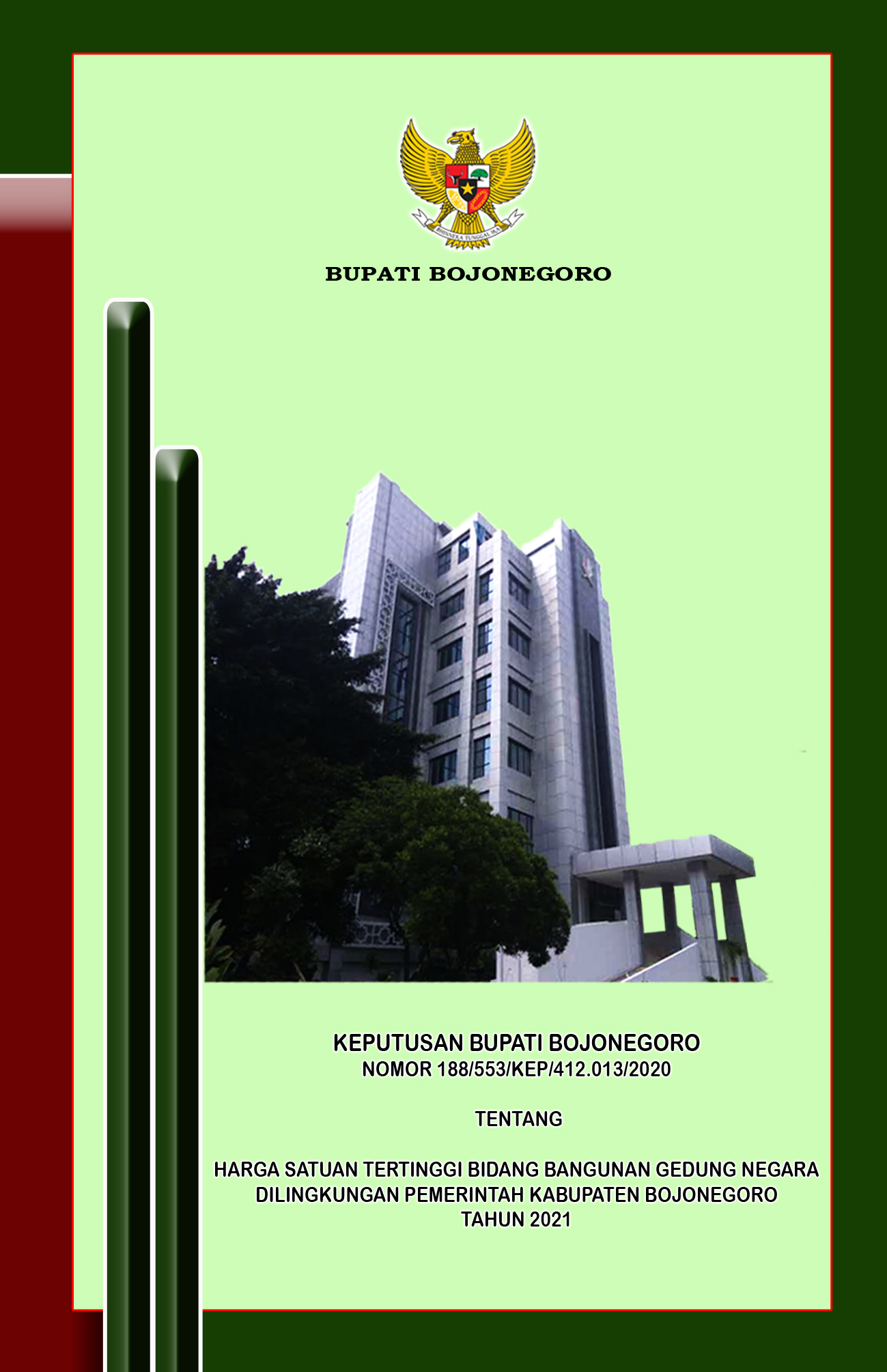 Harga Satuan Tertinggi Bidang Bangunan Gedung Negara Tahun 2021