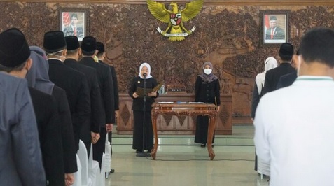 Laksanakan Permenpan RB, Bupati Bojonegoro Lantik 228 Pejabat Struktural Menjadi Fungsional