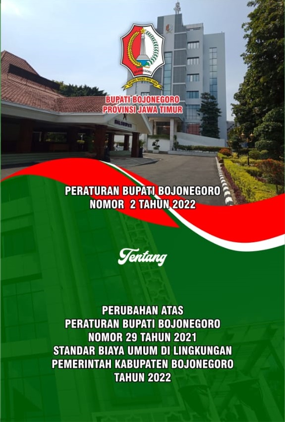 Peraturan Bupati Bojonegoro No. 2 Tahun 2022 tentang Perubahan atas Perbup No. 29 Tahun 2021
