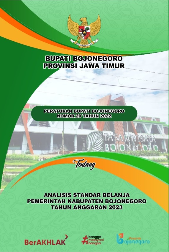 Peraturan Bupati Bojonegoro No. 20 Tahun 2022 tentang Analisis Standar Biaya tahun 2023