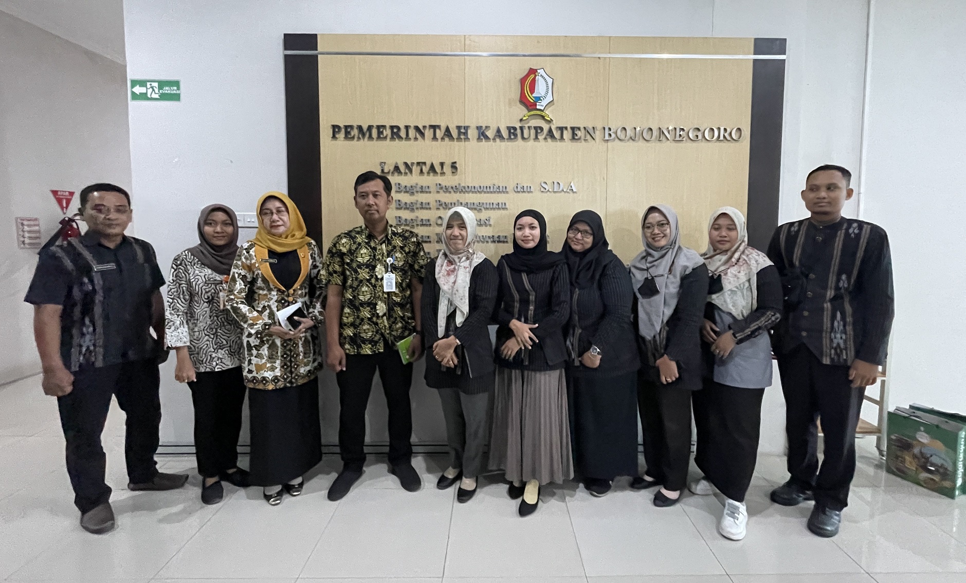 Terima Kunjungan, Bagian Adm Pembangunan Kab. Lamongan berkunjung ke Bagian Adm Pembangunan Kab. Boj