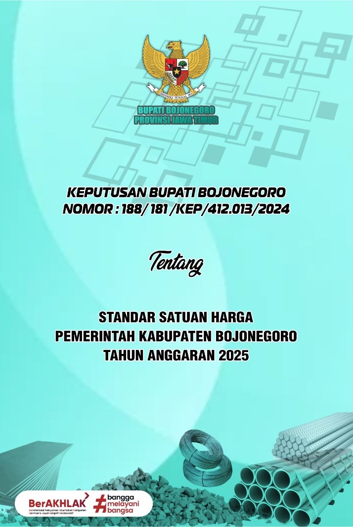 Keputusan Bupati Bojonegoro No 181 tentang Standar Satuan Harga TA 2025