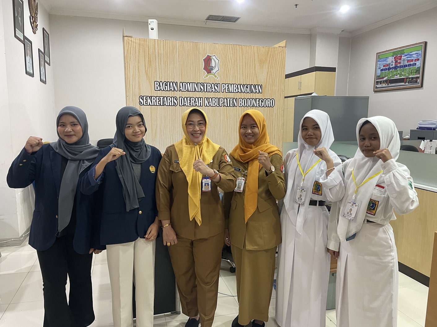 Bagian Adm. Pembangunan Sambut Siswi Magang dari Kampus UNESA dan dari SMKN 1 Bojonegoro
