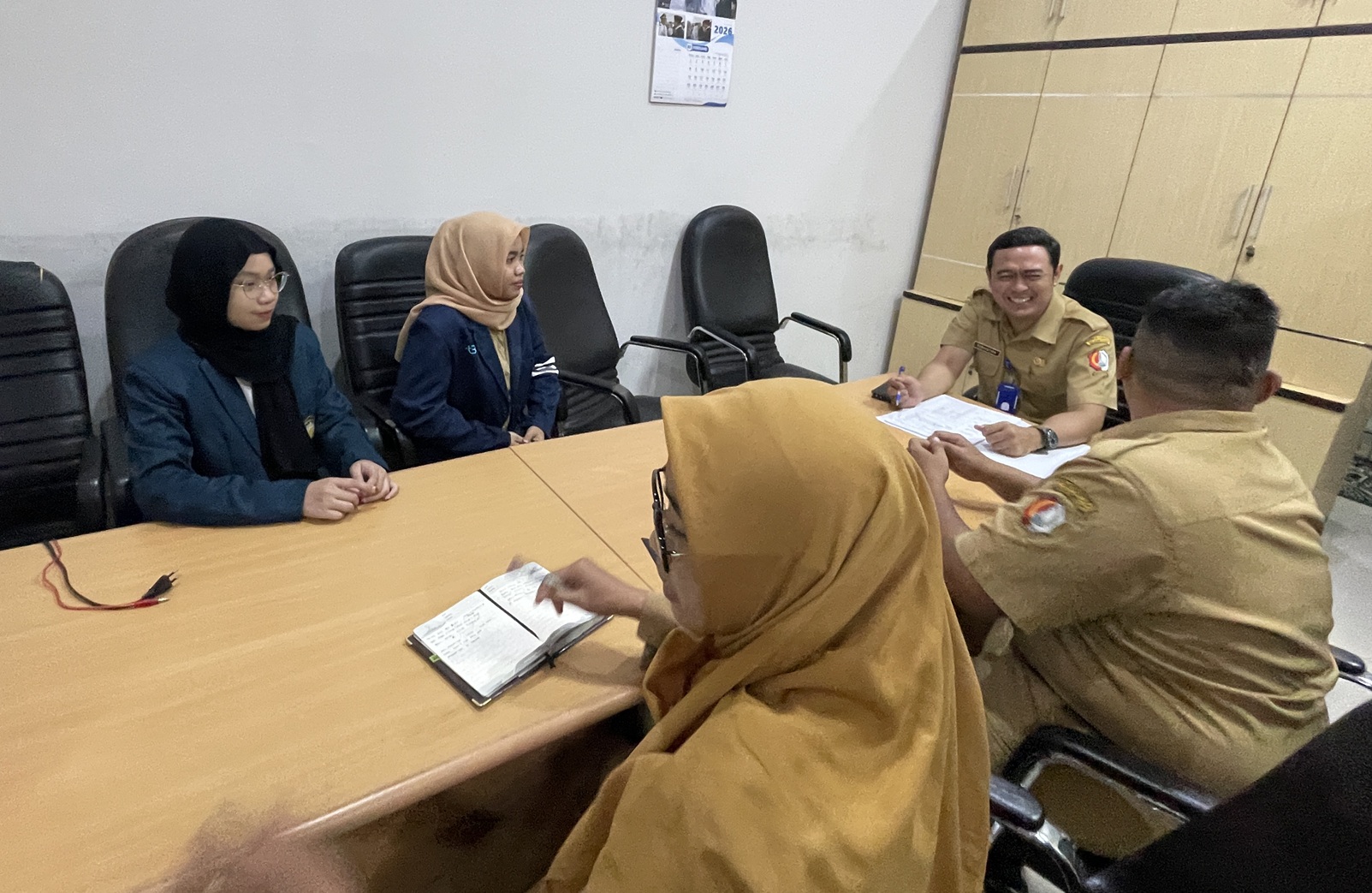 Bagian Adm. Pembangunan Terima Mahasiswa Magang.