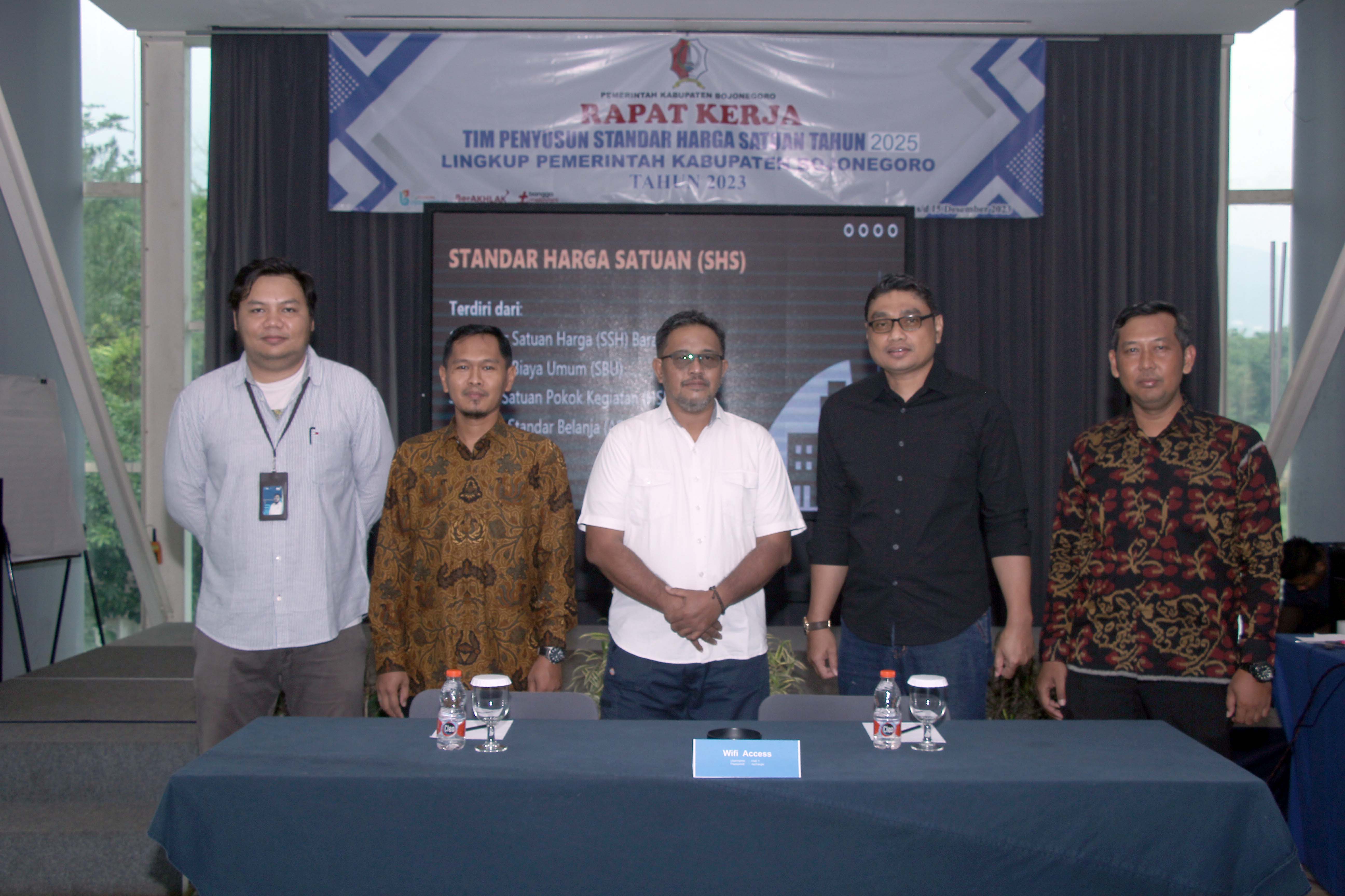 Rapat Tim bersama, Standar Harga Satuan Tahun 2025